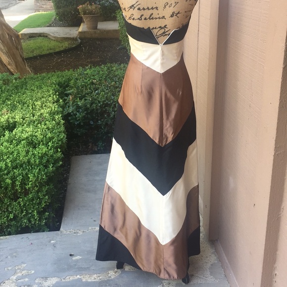 Sz 2 Jessica McClintock Strapless Evening Gown - Picture 5 of 8